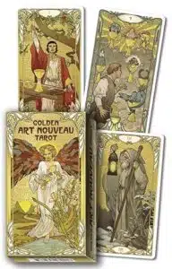 qual melhor tarot para iniciantes - art nouveau golden tarot
