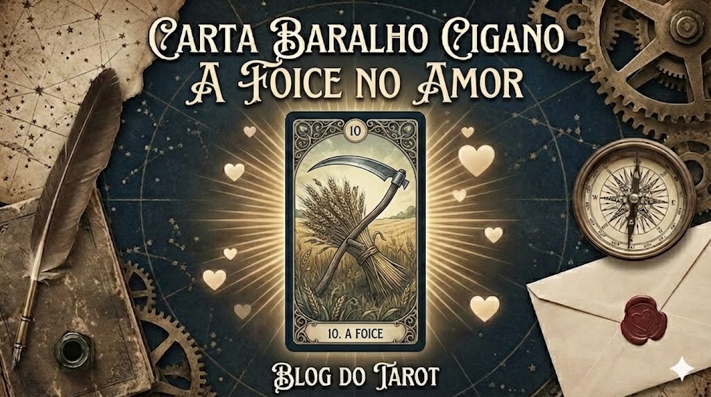 Carta Baralho Cigano a Foice 
