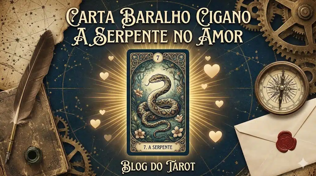 Carta Baralho Cigano a Serpente